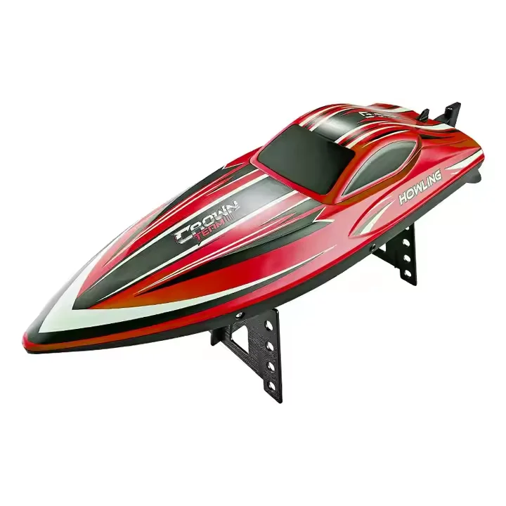 55km/h Factory Rechargeable Remote Control 360 Degree High Capacity Battery 2.4G Light Engines Electric Yacht Plastic Rc Boat