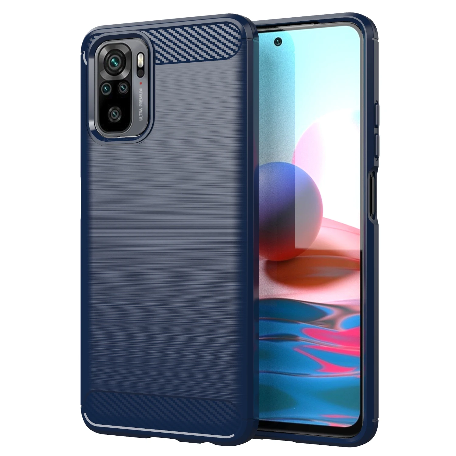  Мягкий чехол из ТПУ для телефона xiaomi Redmi note 10 pro задняя крышка углеродного волокна 5g Pro