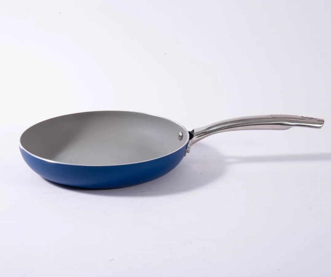 3 Pcs Nonstick Aluminum Frying Pans, Skillet Pan Egg Pan Set with Stainless Steel Handle