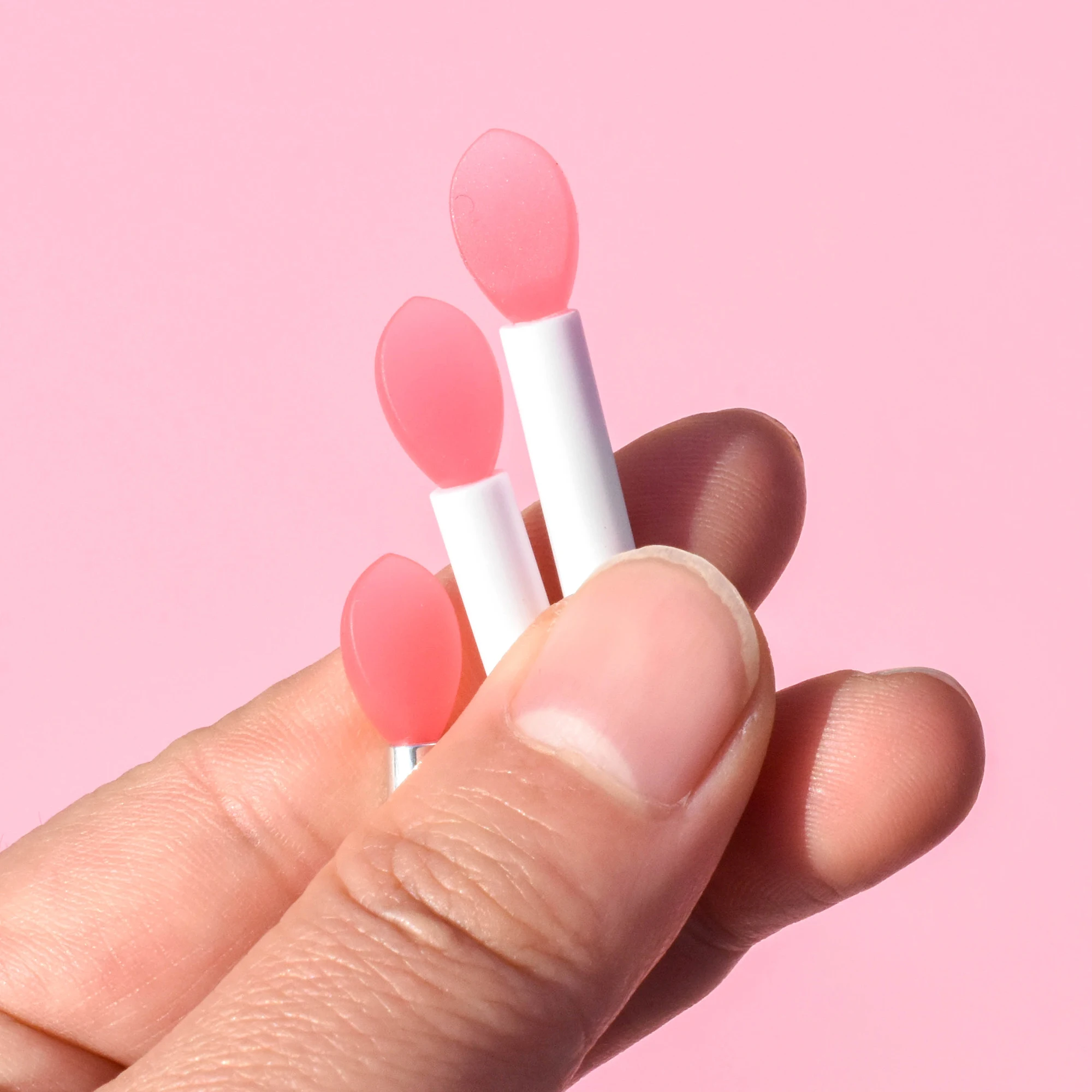 Silicone Lip Mini Makeup Portable Brush Beauty Tools Eyeshadow Brush Soft Tip Lipstick Lip Gloss Applicator with Cap