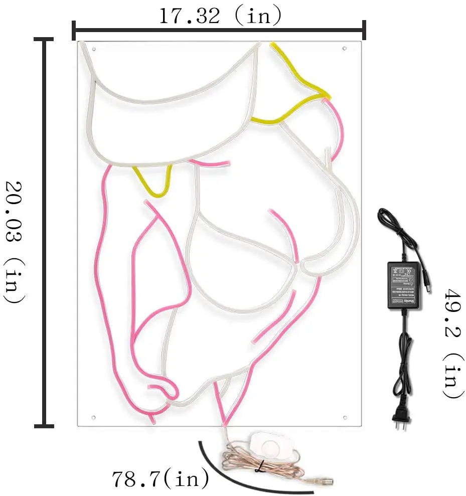 
Custom luci al neon che cambiano colore woman sexy lady back Pink logo Home LED neon sign design 