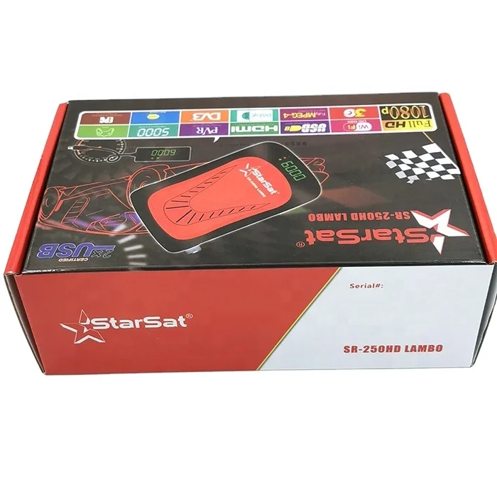 StarSat SR-250HD Lambo Full HD, 2xusb, HD, 5000 каналов, EPG, MPEG4,YouTube, PVR, DVBS2, Бесплатные Каналы-цифра спутниковый телевизионный ресивер