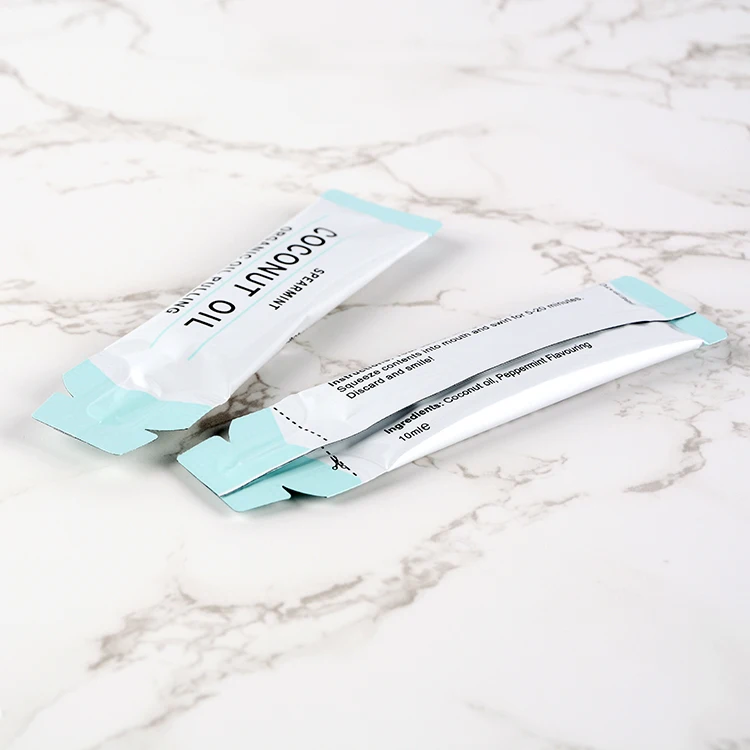 OEM масло кокосового ореха 10 мл Orfanic для полоскания рта Естественное отбеливание зубов