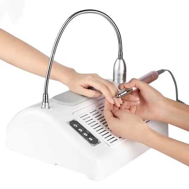 Wholesale 5 In 1 Professional Nail Drill Machine Electric Dust Collector With Uv Light Led Nail Lamp For Gel Nail Polish