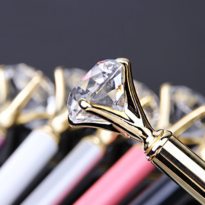 Luxury Cute Creative Custom Diamond Metal Office Gift Fashion Ballpoint Pen