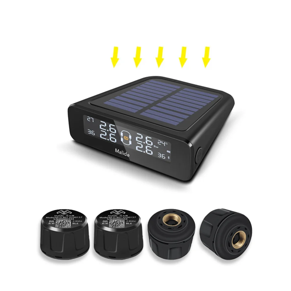 Factory Outlet Real-time Tire Pressure Alarm Security Universal Sensor Other Auto Parts Solar Power TPMS