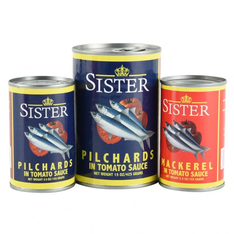 Canned seafood wholesale mackerel in tomato sauce 425g