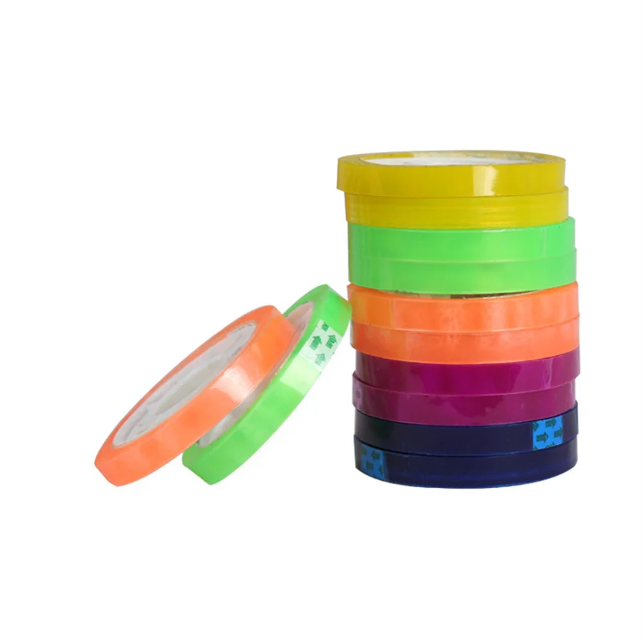 Желтоватая прозрачная и цветная канцелярская Лента 18 мм