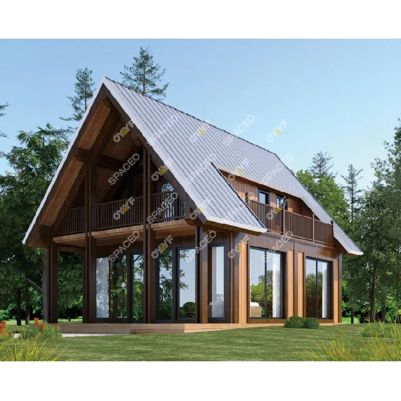 OYYF Comfortable Ready Made House Apartment Construction Prefabricated log Wooden Houses