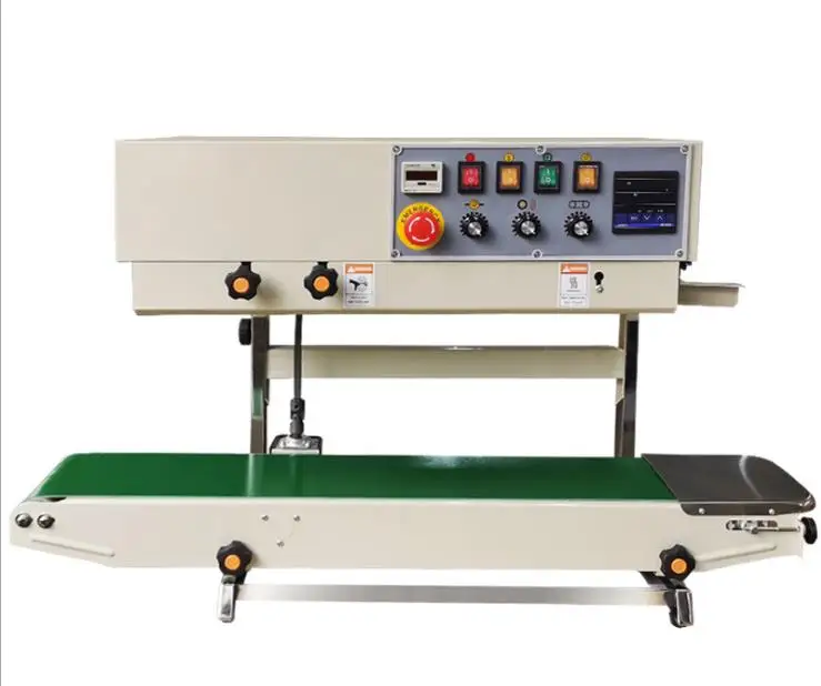 Vertical type ink roller continuous band plastic bag sealer sealing machine with digital control