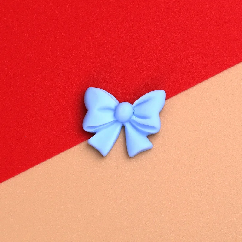 Colorful butterfly mini Bows charms kawaii Resin charms DIY earrings phone case decoration pendant  hairpin can add hook