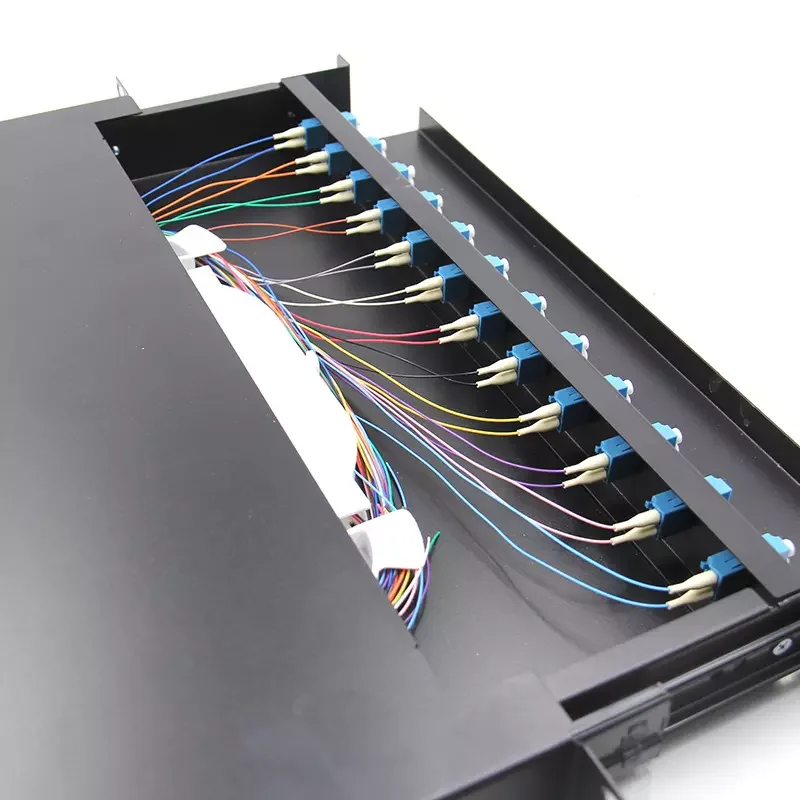 FTTH 1U 12 Core SC/FC/ST/LC Rack Mount Splicing Fiber Optic Patch Panel