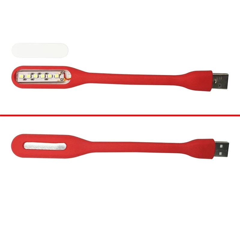 Mini USB Table Lamp Flexible Bendable Led Portable Light PC Laptop Notebook Portable Bendable LED Lamp Soft Bright Book Light