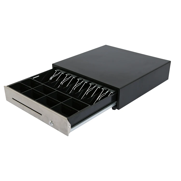 High Quality Black Top selling Cash drawer for POS terminal with 4 bill 5 bill Mini cash drawer with RJ11