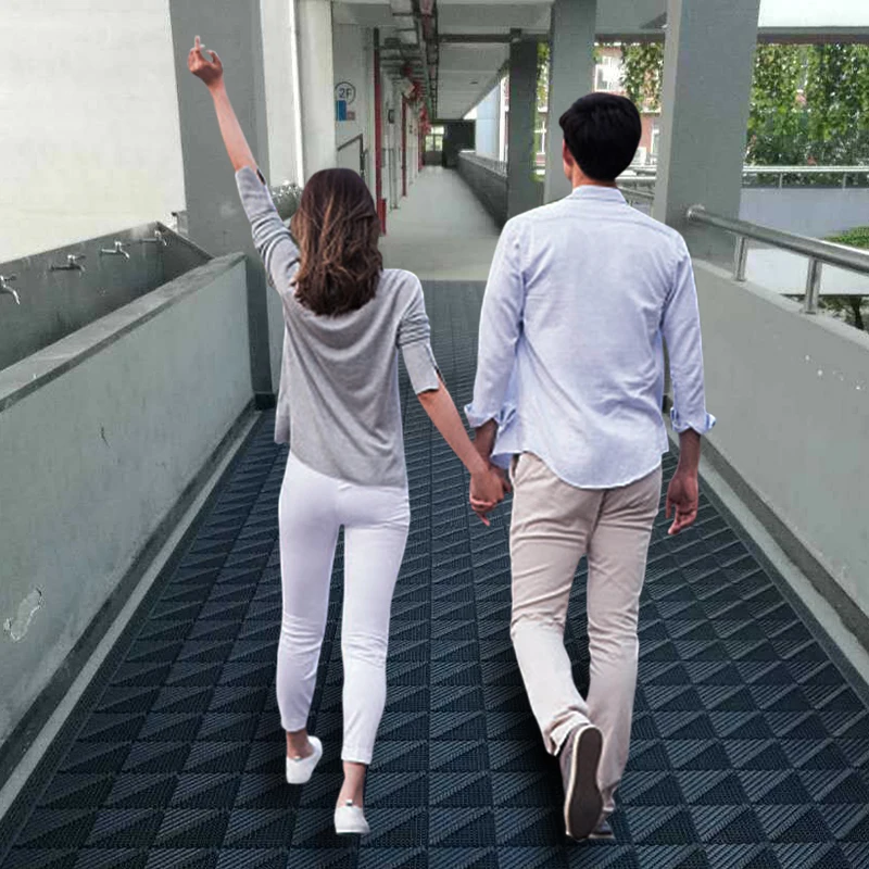 Manufacturer Durable Entrance Doormat Non-Slip Dirt Trapper Shock Mat Car Load bearing Floor Mat for Garage