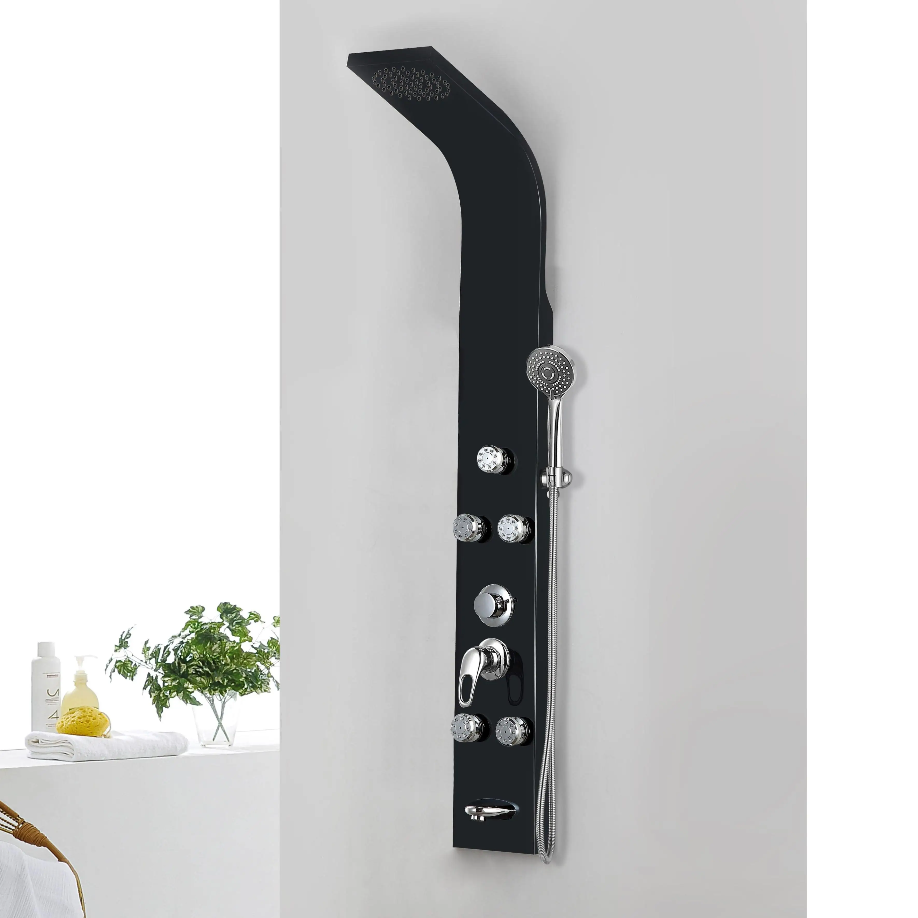Shower Panel Factory Direct Promotion Massage Stainless Steel Wall Shower Column