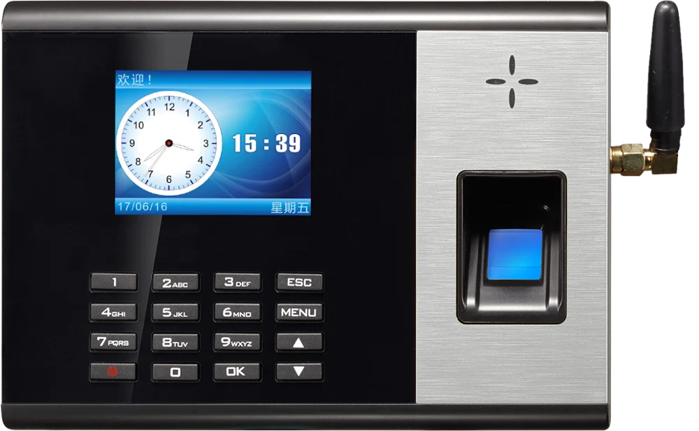 
TIMMYTM52 GPRS Biometrics Fingerprint Scanner RFID SIM Card Attendance Backup Battery Fingerprint GSM Time Attendance 