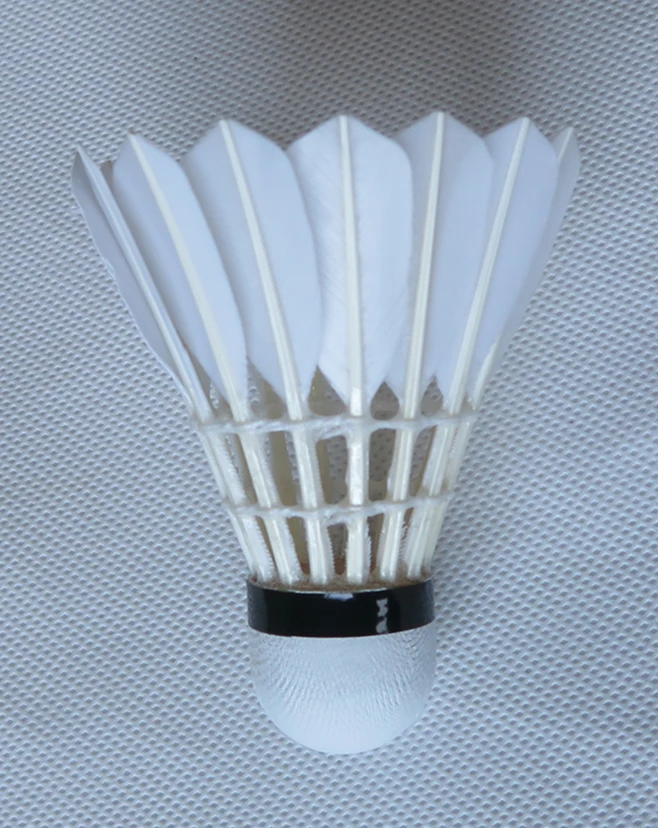 Оптовая цена, изготовленный на заказ, высококачественный прочный Волан для бадминтона из гусиного пера