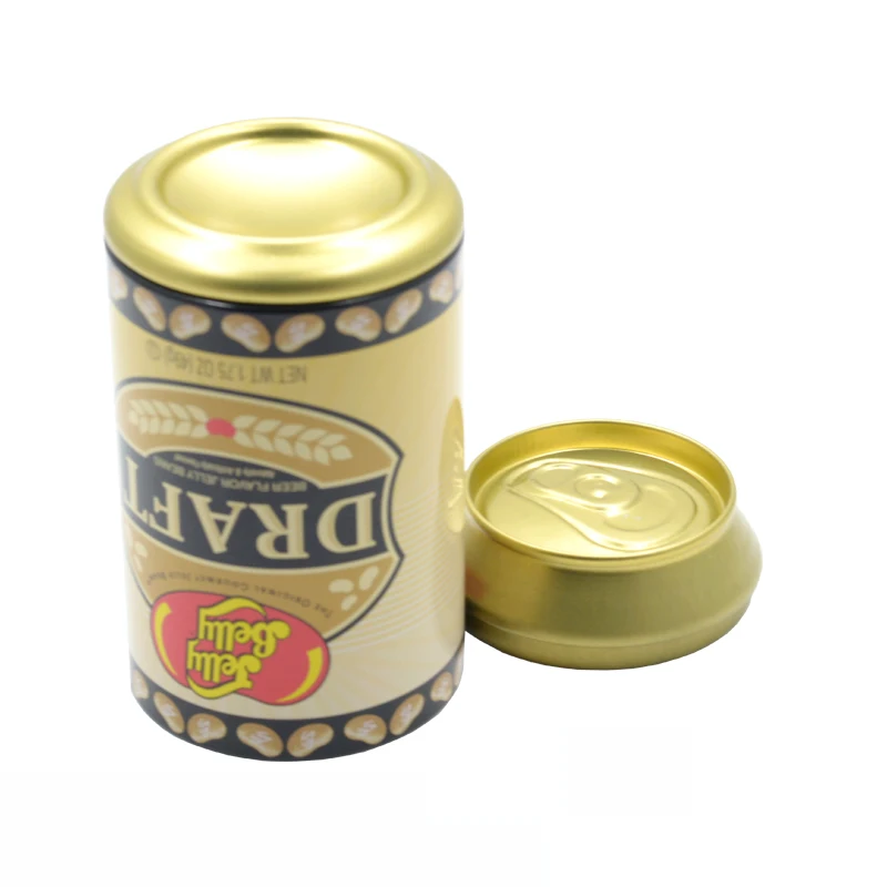 Promotional Beer Soda Shaped Gift Tin Box Underwear Sock Packing Tin Can for T-shirt  Packing Empty Tin Boxes
