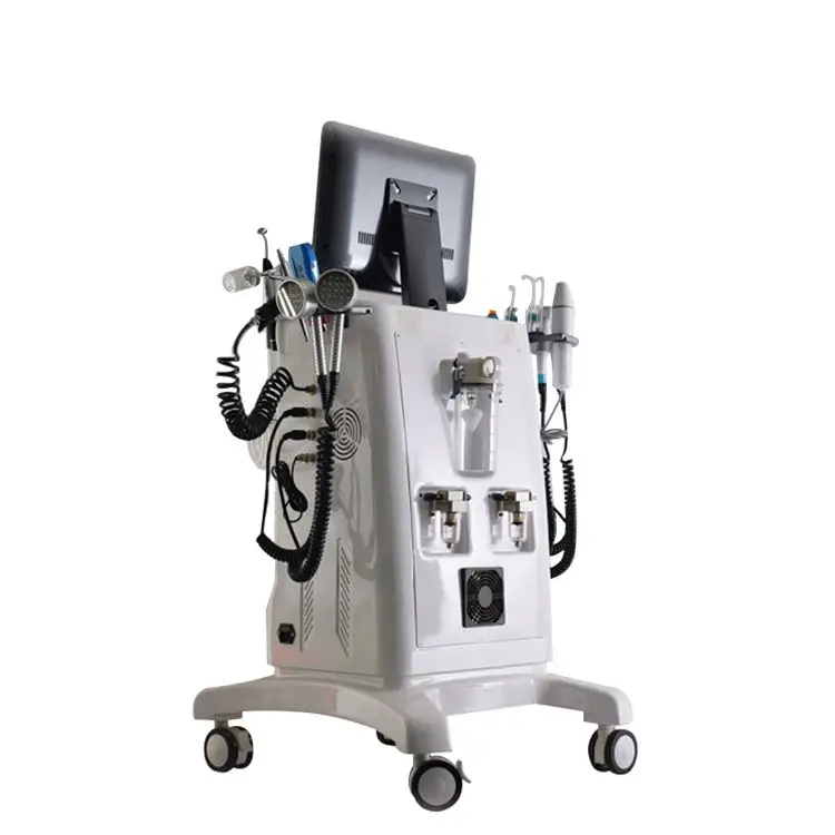 11 in 1 pdt led machine hydro water dermabrasion oxygen inject with skin research machine for spa salon