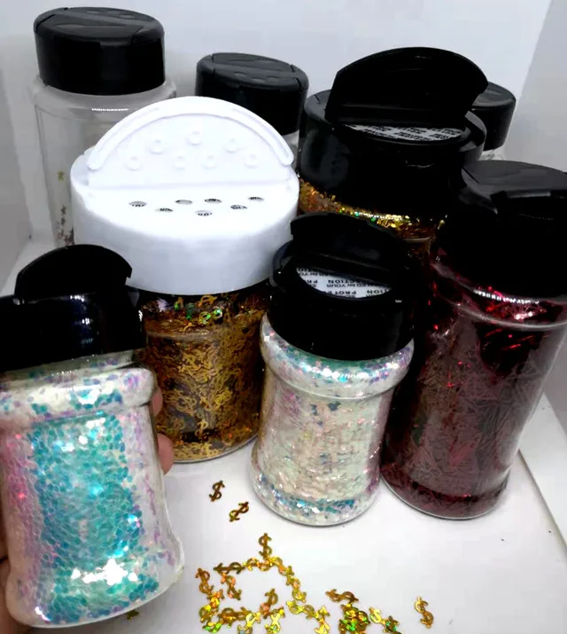 Wholesale 2oz  4oz glitter Shaker Bottles