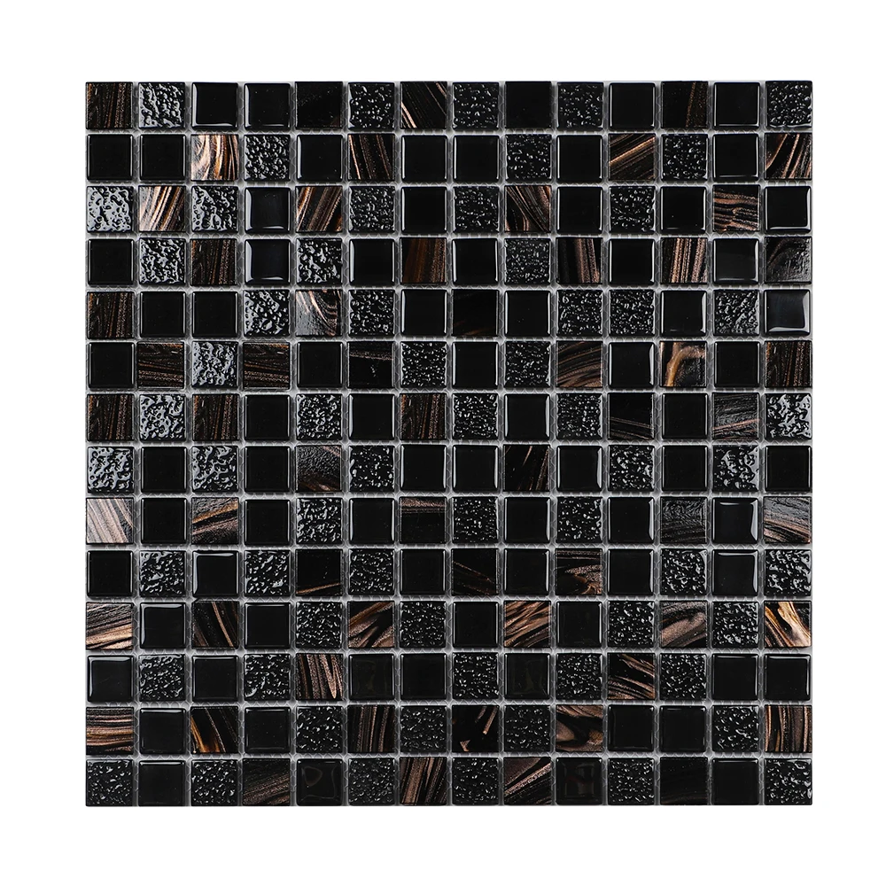 Natural Stone Carrara White Grey Marble Mosaic Hexagon Square Pattern Leaf Design 10mm Crystal Glass Hotel Wall Decor Floor Room