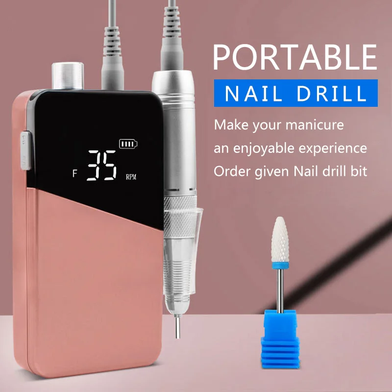 New Arrival Electric Profesional Nails Drill Manicur 35000 Portabl