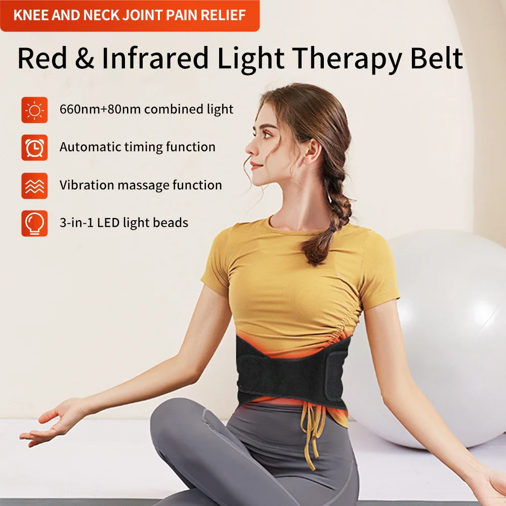 Spot wholesale factory price pain relief light strip infrared 660nm 850nm LED red light treatment health belt