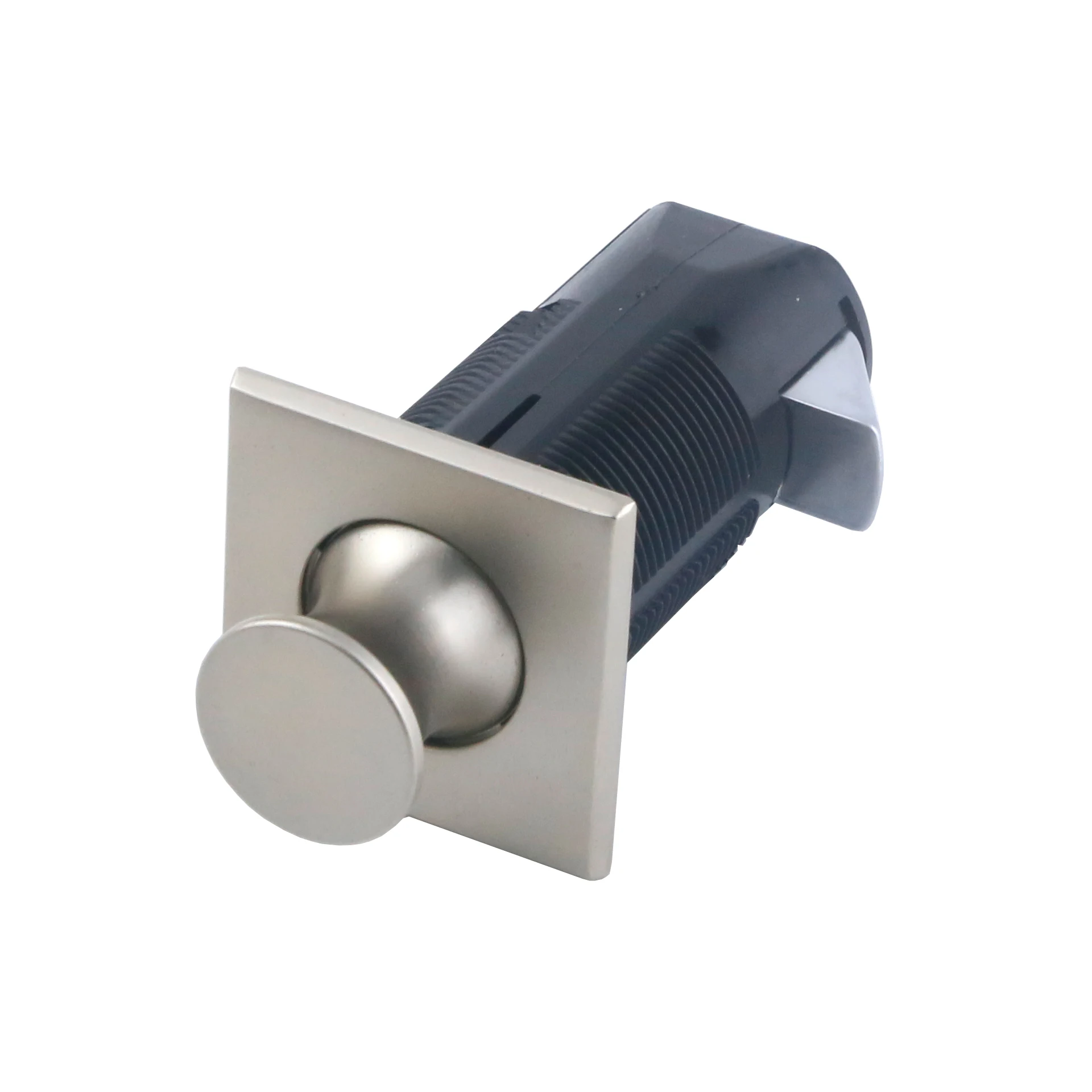 RV Accessories Mini Push Button Cabinet Lock Caravan Boat Metal Door Latch Lock for 4-25mm board