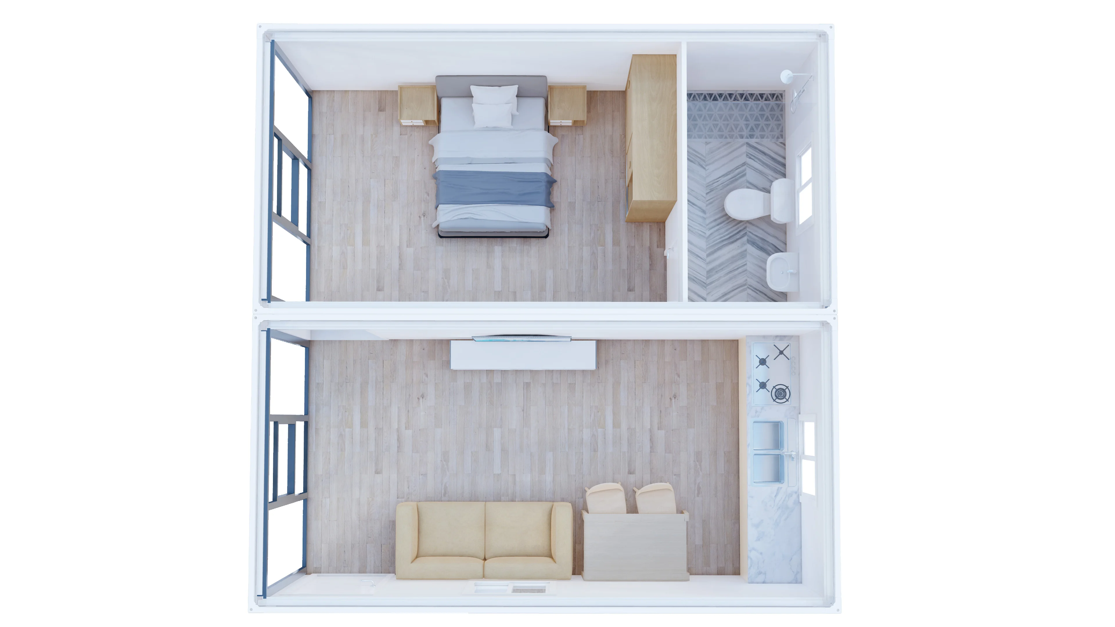 Fast Construction Prefabricated Modern Home Design Villa Light Steel Structure House Luxury Prefab Villa