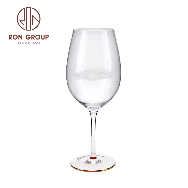 crystal goblet double wall wine glass