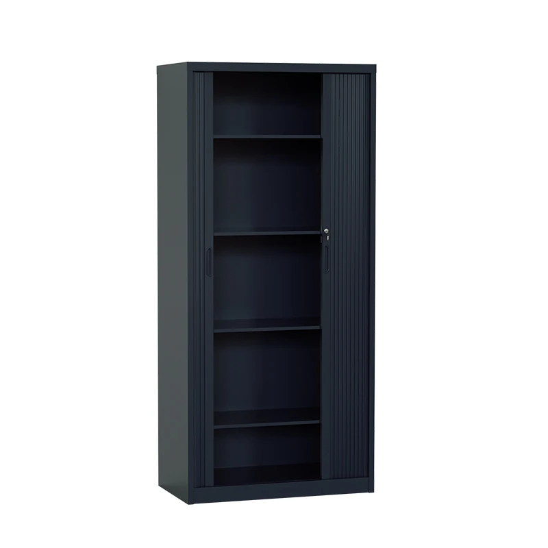 Customized Metal Cabinet Office Furniture Filling Cabinet Steel Cupboard  Metal Storage Cabinet with 2 rolling tambour door