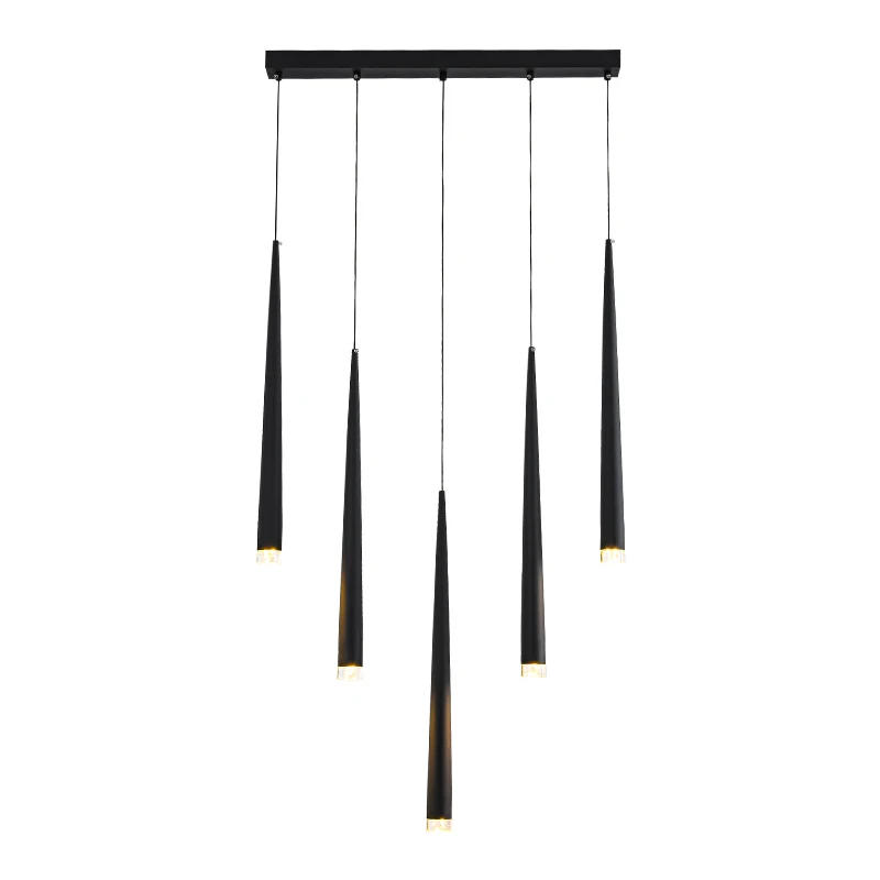 Nordic style modern chandeliers long line minimalist ins creative bar single head long small chandelier for  bedroom bedside