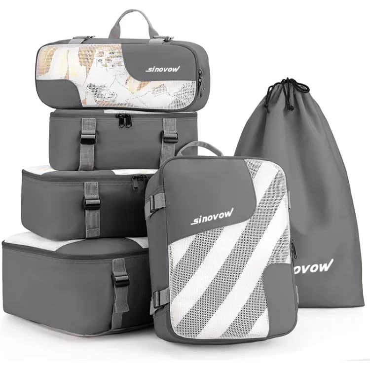 Korean Oxford Underwear Travel Bag Set Waterproof Cation Clothes Luggage Bag Set 6 Pcs Travel Bags Luggage Set