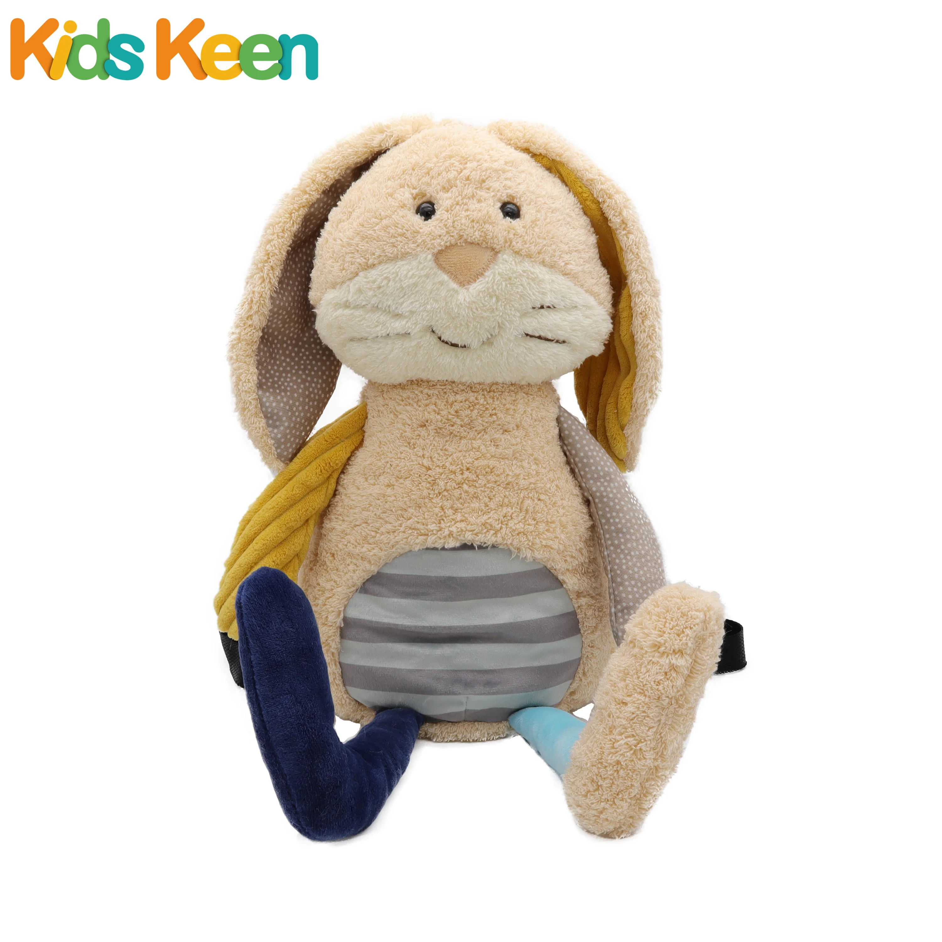 bunny plush toy  High Quality Baby Kids Animal Cartoon Plush school bag Cheap Cute backpack rabbit toy