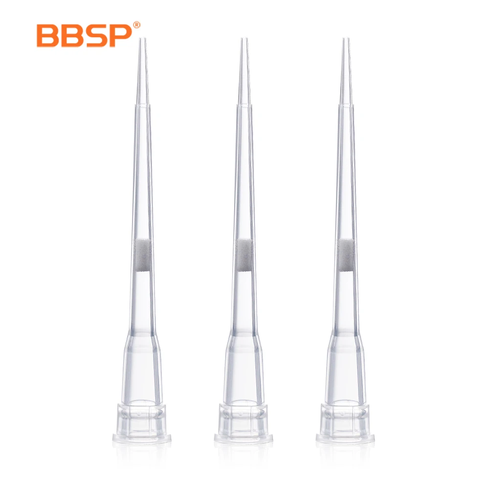 BBSP Free sample Disposable 10u L Extended Rack Packing Universal Micro Pipette Tips With Filter For Lab Use