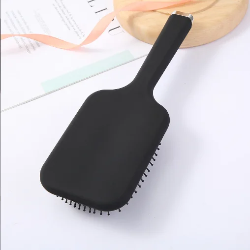 VMAE Hair Styling Tools Customized Logo Black Color Detangler Paddle Hair Brush Big Wet Hair Brushes