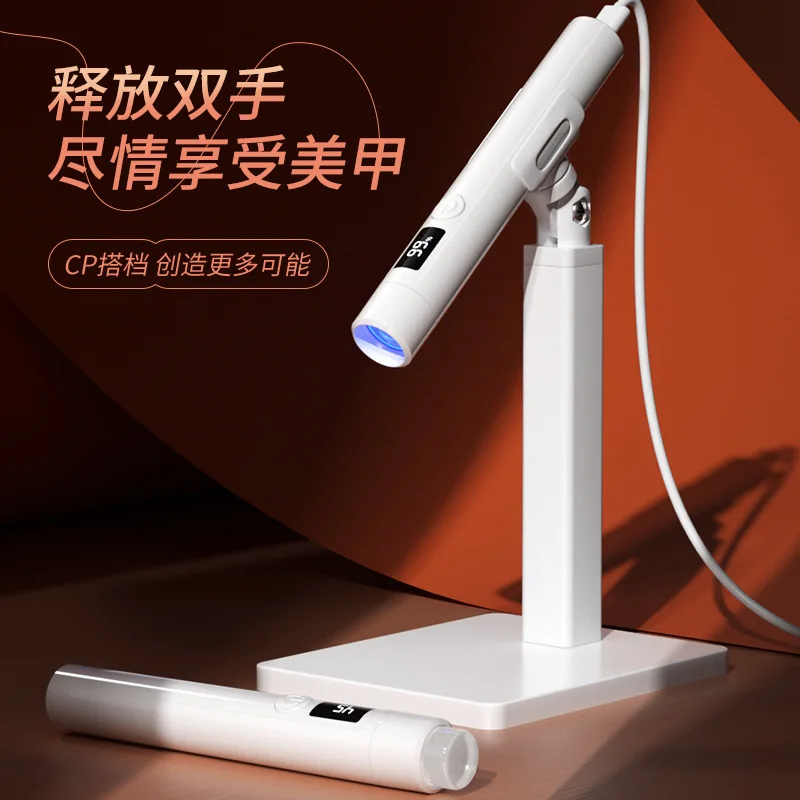 High Quality Professional Mini Nail Lamp Portable Rechargeable USB UV Lamp 3W Handheld Nail Dryer with Folding Bracket