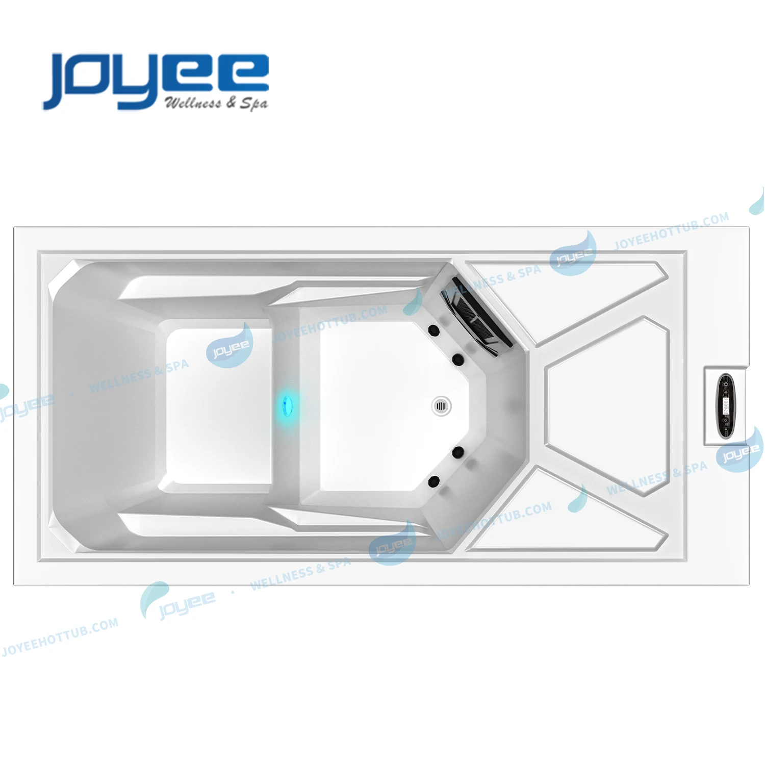 JOYEE New Design High End Cold Plunge spa Cold Recover Plunge Pool Ice Bath acrylic ice Cold Tub with heat pump