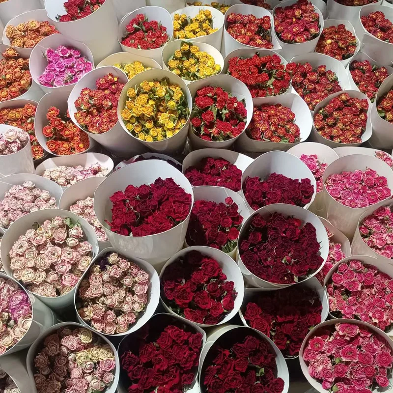 natural dried flowers dried sprayed rose flowers bouquet