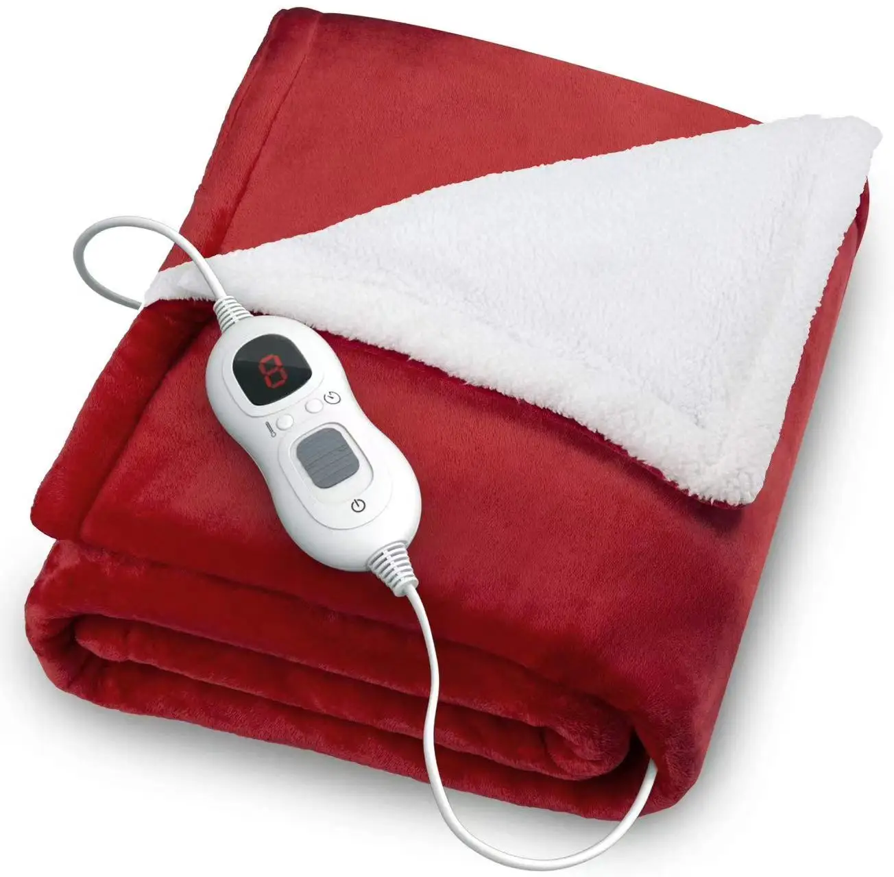Wholesale flannel soft Fast Heating Therapy Washable Electric Heated Throw Blanket For Winter