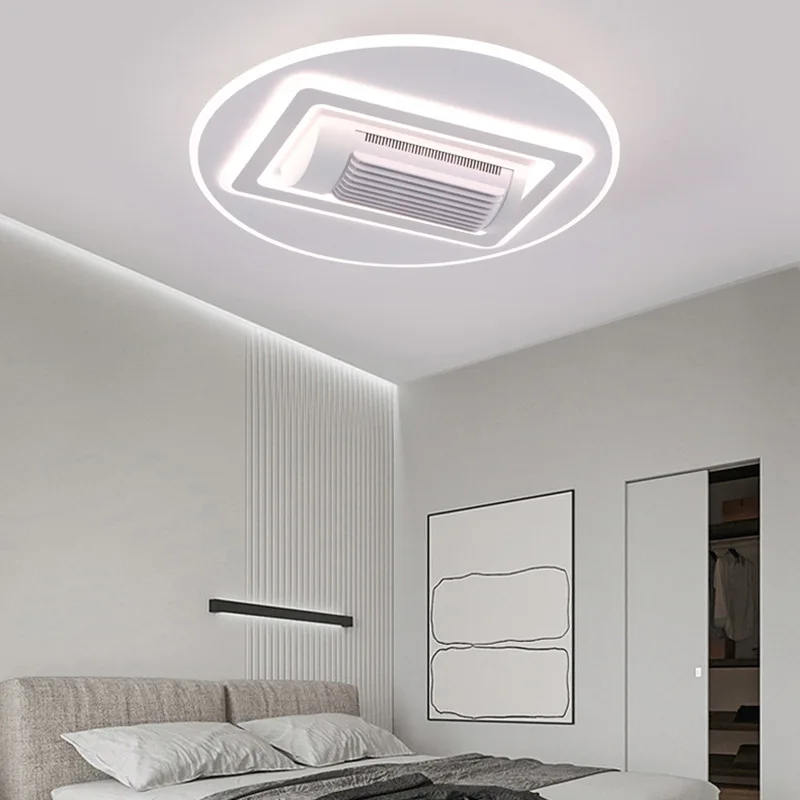 Full spectrum smart home silent bladeless fan light four generations of wind directional regulation bladeless fan light