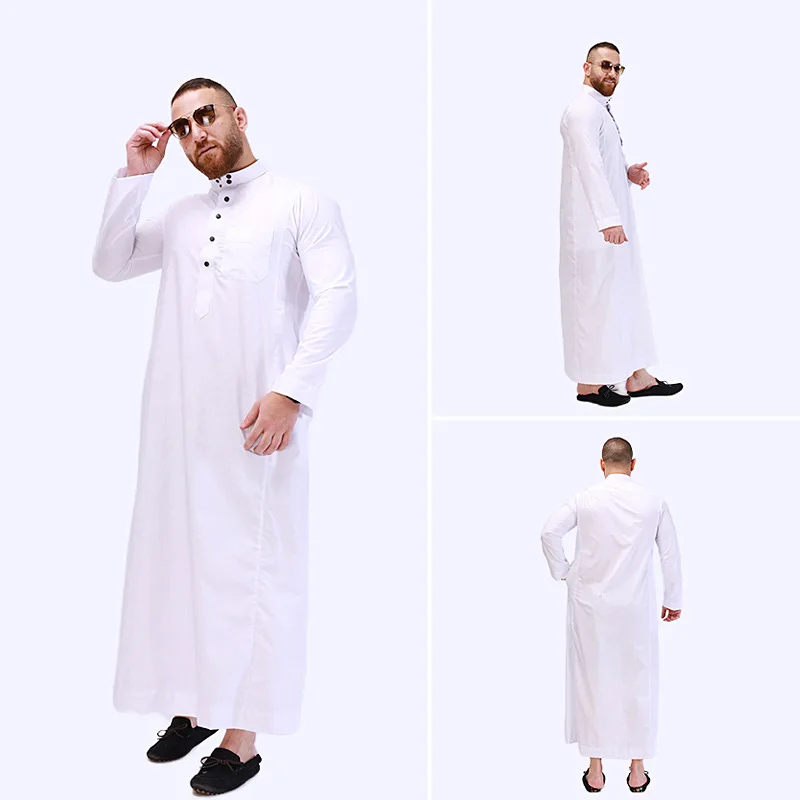 Custom Turkey Abaya Caftan Arab Dubai Kaftan Robe Long Length Islamic Lightweight Men Jubbah
