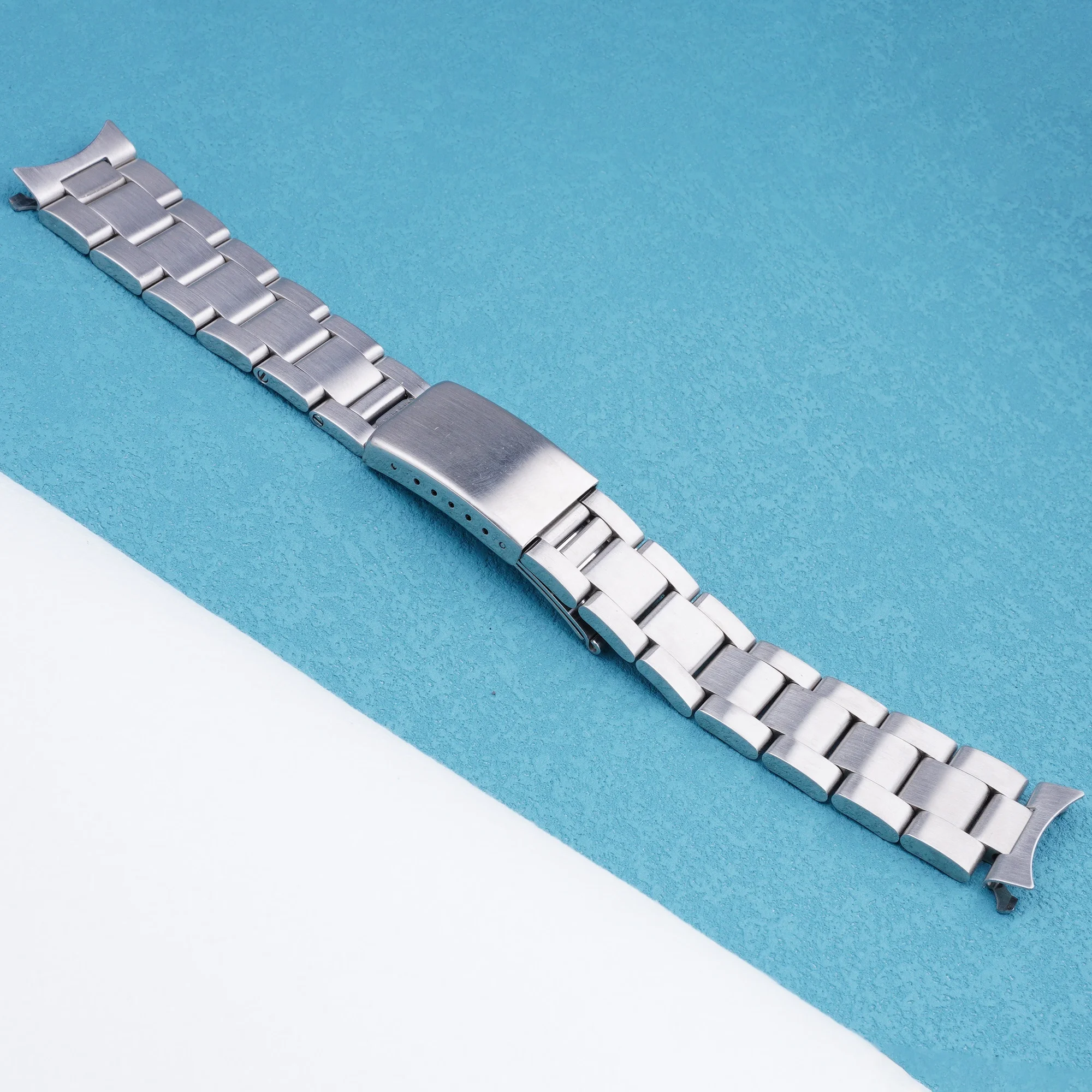 Ремешок для часов 19 мм Серебряный полый изогнутый браслет SEIKO 5(SNXS73 75 77 79 80 81 SNFF05 SNXG47) J1/K1