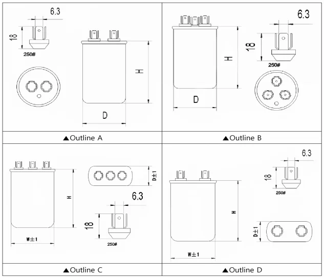 CBB65 capacitor for running machine ducati capacitor 6uf 250vac capacitor
