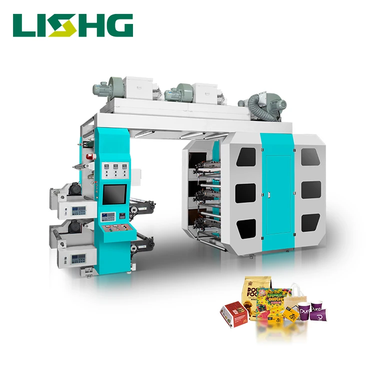 Disposable Paper Cup Printer Automatic Multi Color Flexo Printing Machine For Paper Cup