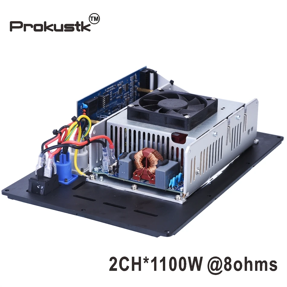 2 Channel 1100W@ 8ohm subwoofer Amplifier module plate DSP Class D amp module powered subwoofer Prokustk AM3002