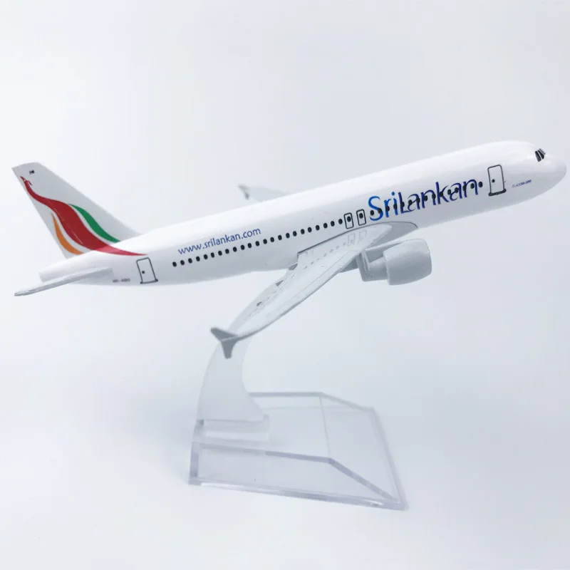 16cm 1/400 Scale Srilankan Airlines Airbus 320-200 Model Airplane for Sale