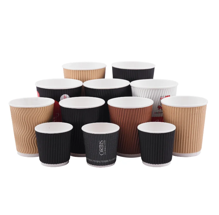 
new product coffe cup embossed dots double wall disposable paper tea cup yiwu factory arabic coffee cups 