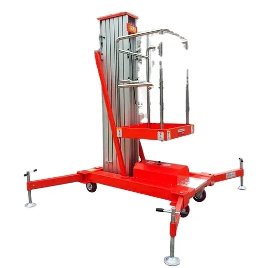 RED-LIFT 4000mm to 8000mm  aluminum alloy electric aerial work platform truck warehouse equipment